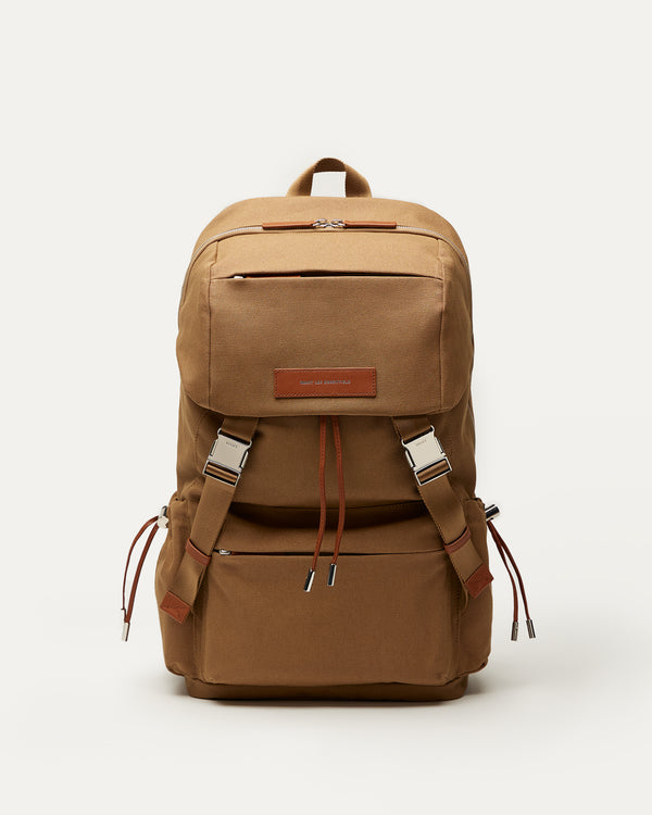 Backpack LUCIEN, sienne , organic cotton on sale