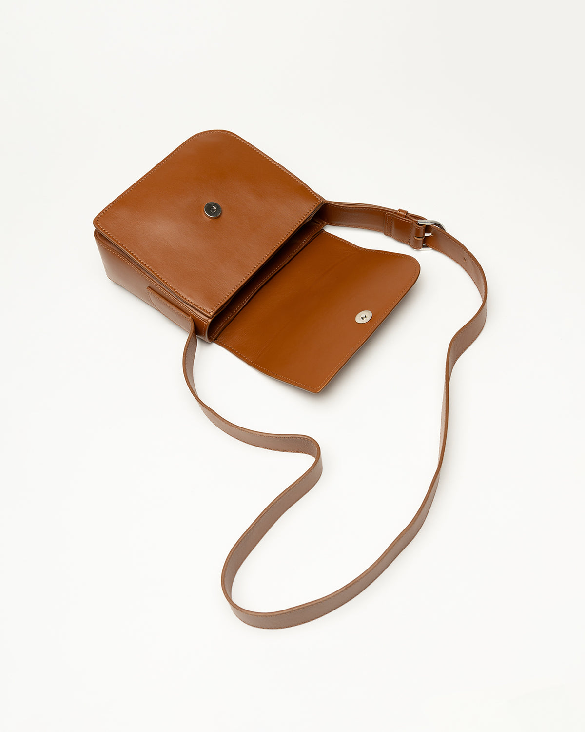 Arch Smooth Leather Crossbody Bag