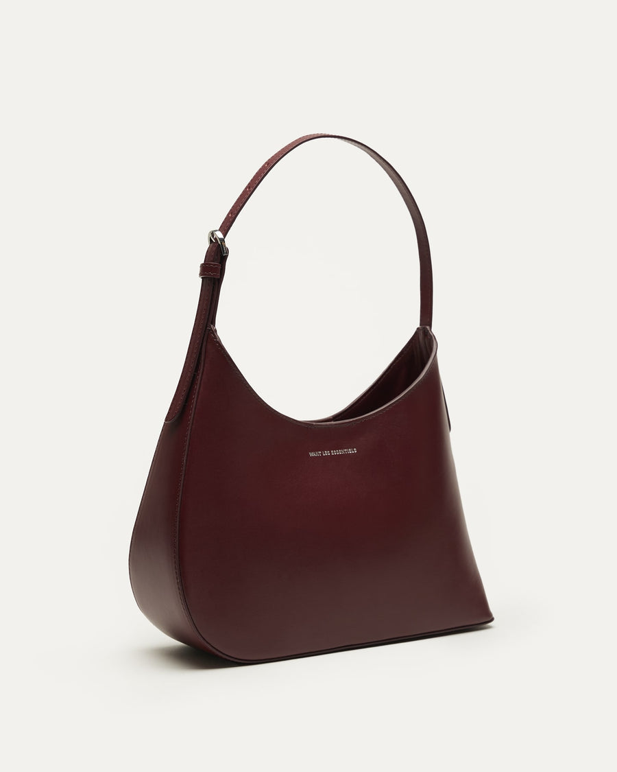 Arch Smooth Leather Shoulder Bag