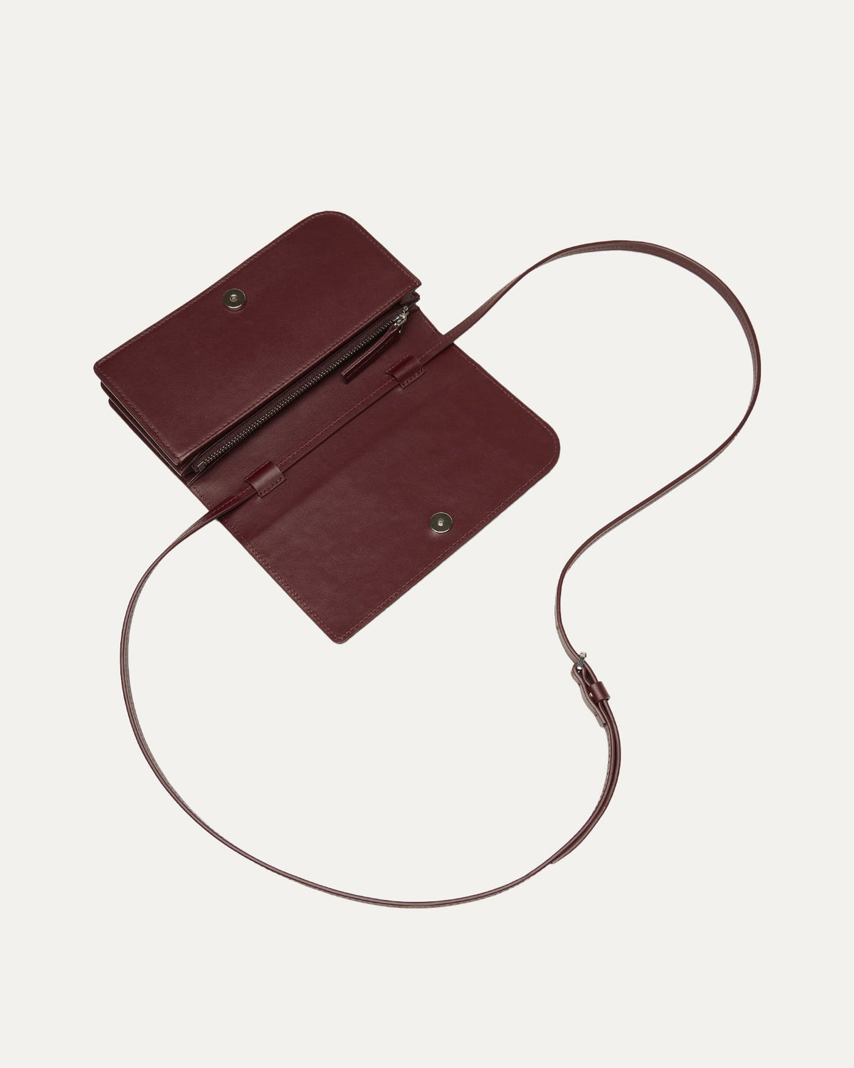 Arch Smooth Leather Wallet On Strap