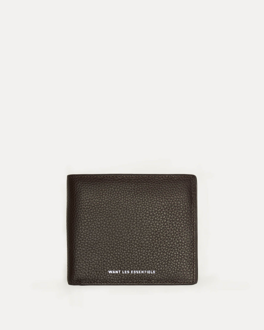 Benin Pebble-Grained Leather Bi-fold Wallet