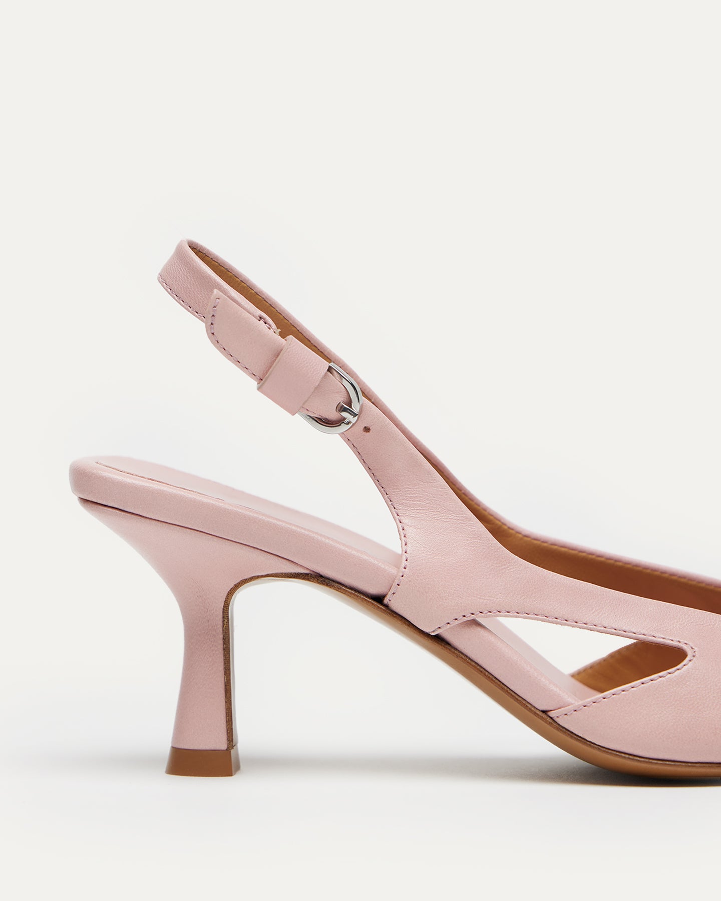 Holton Smooth Leather Slingback Heels WANT Les Essentiels