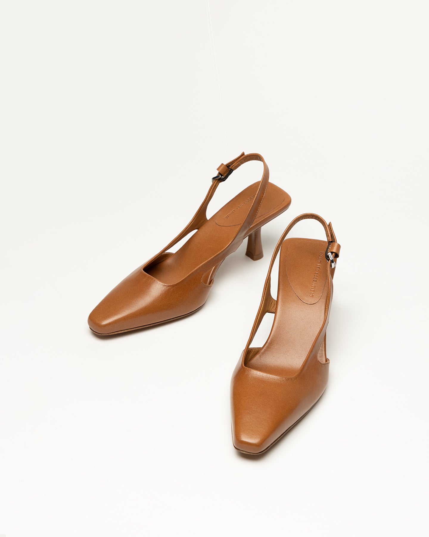 Holton Smooth Leather Slingback Heels