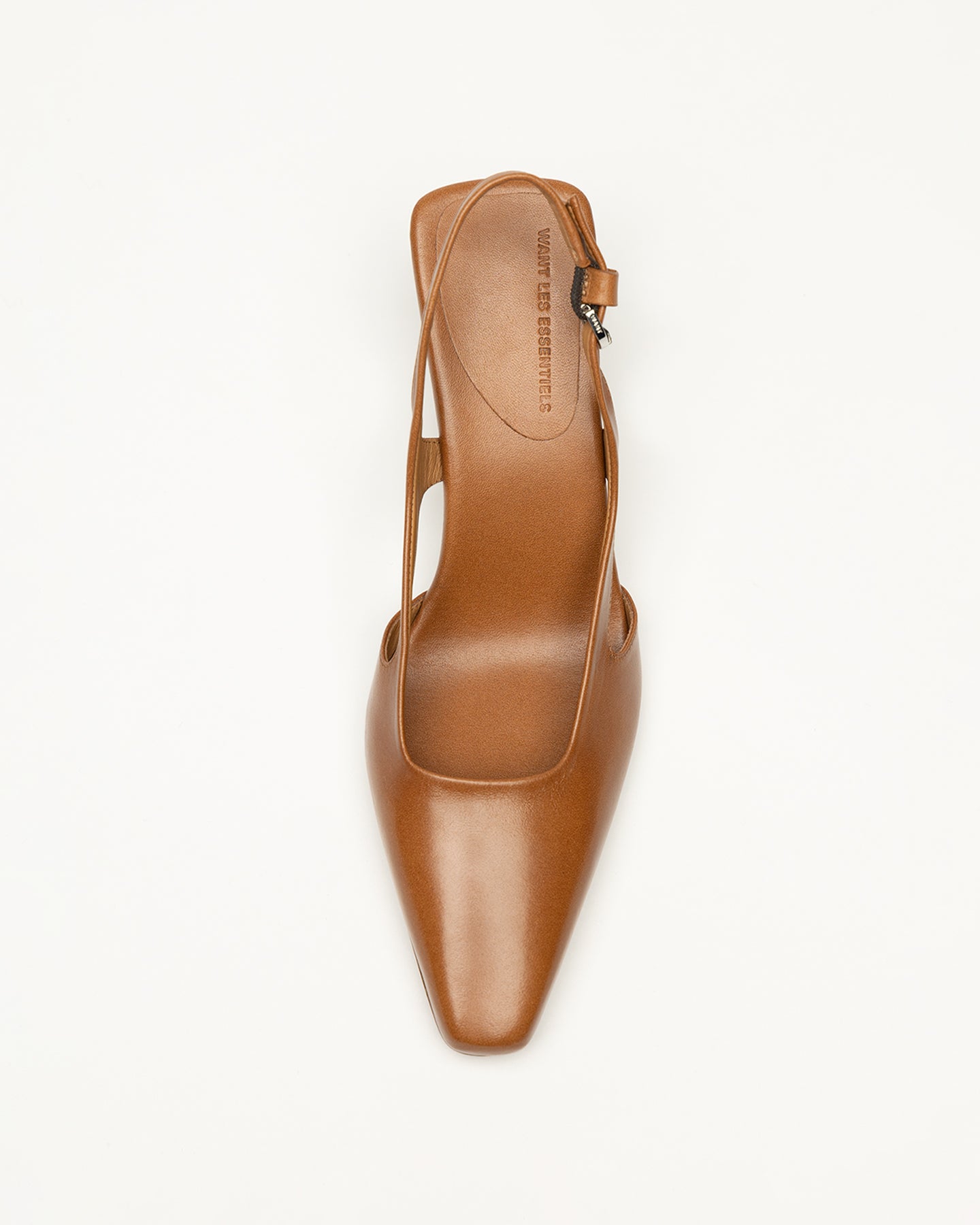 Holton Smooth Leather Slingback Heels