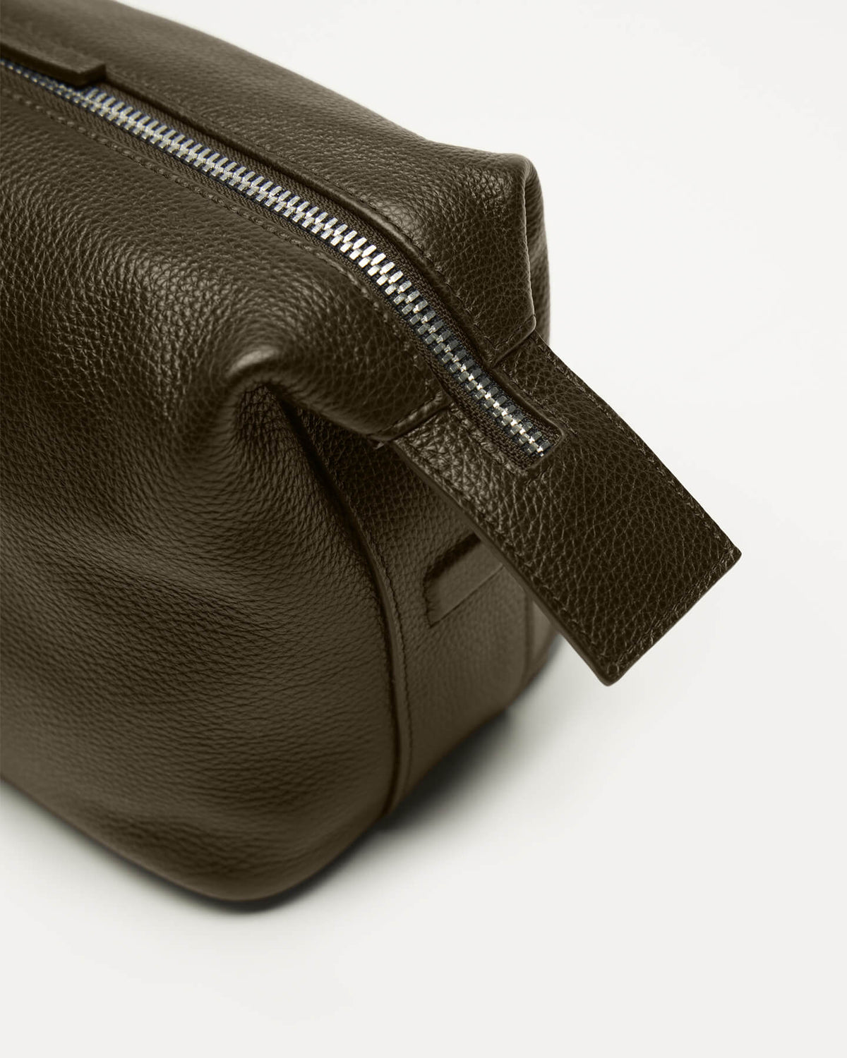 Kenyatta Pebble Grained Leather Toiletry Bag