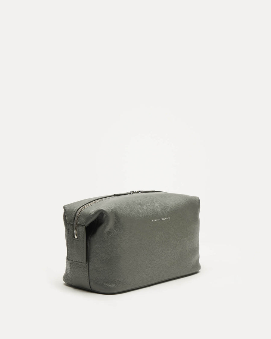 Kenyatta Pebble Grained Leather Toiletry Bag