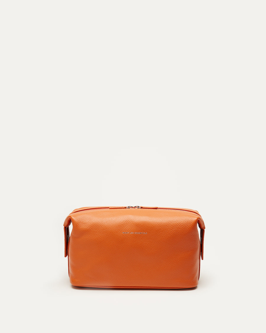 Kenyatta Pebble Grained Leather Toiletry Bag