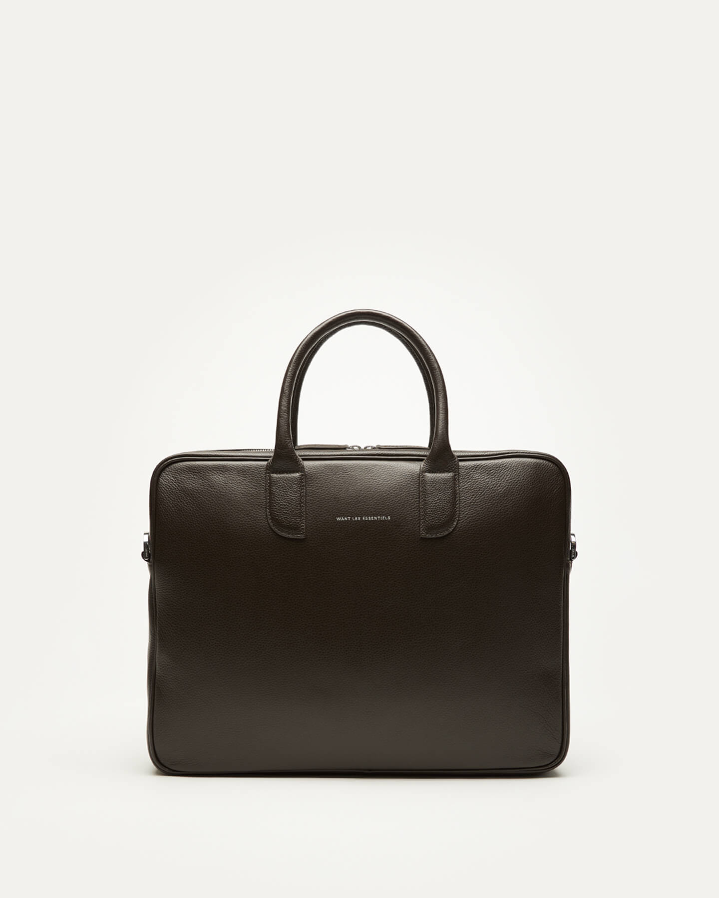 Lesage Pebble-Grained Leather Computer Bag