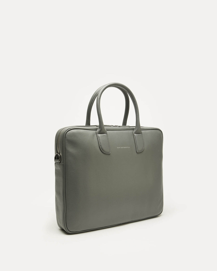 Lesage Pebble-Grained Leather Computer Bag