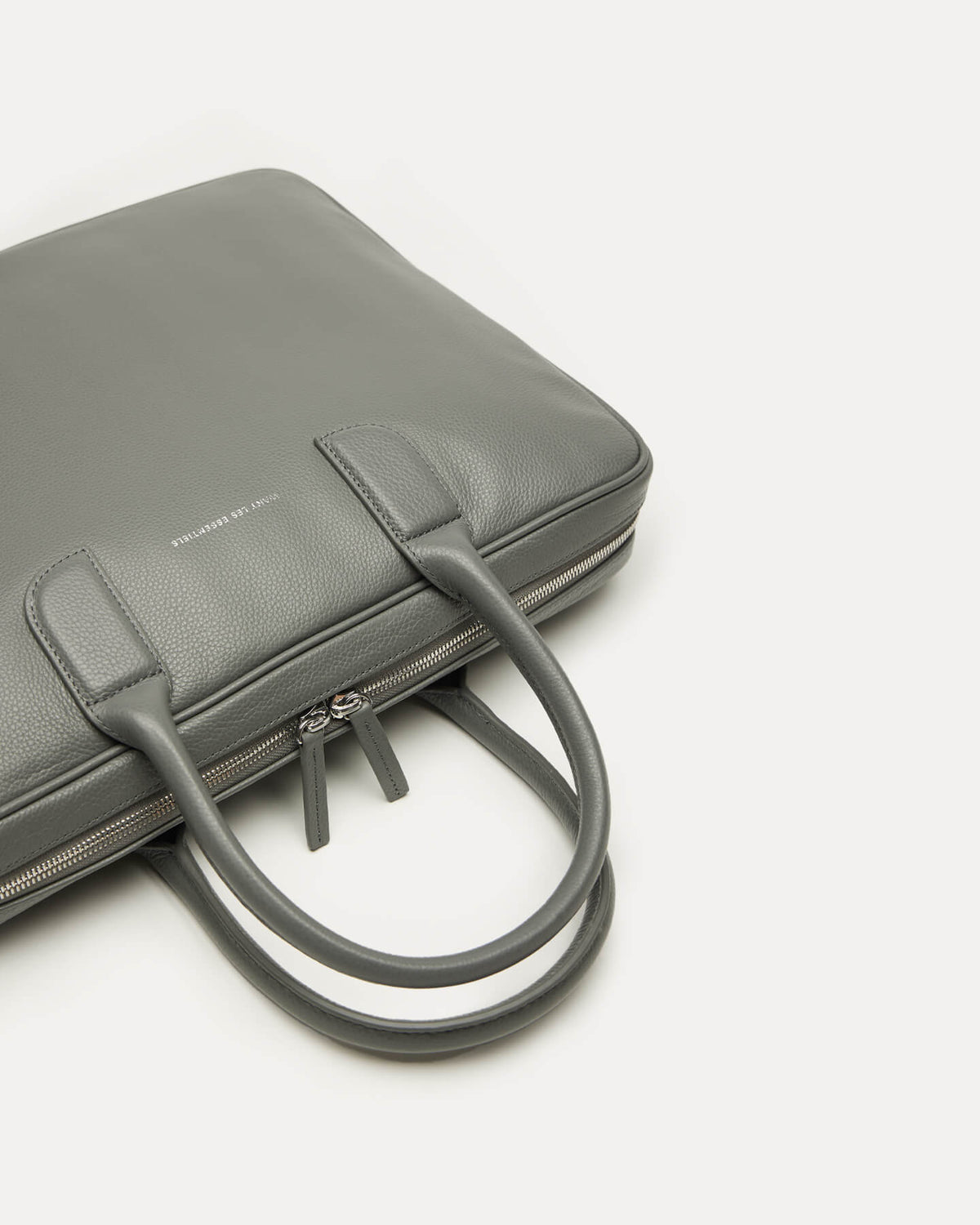 Lesage Pebble-Grained Leather Computer Bag