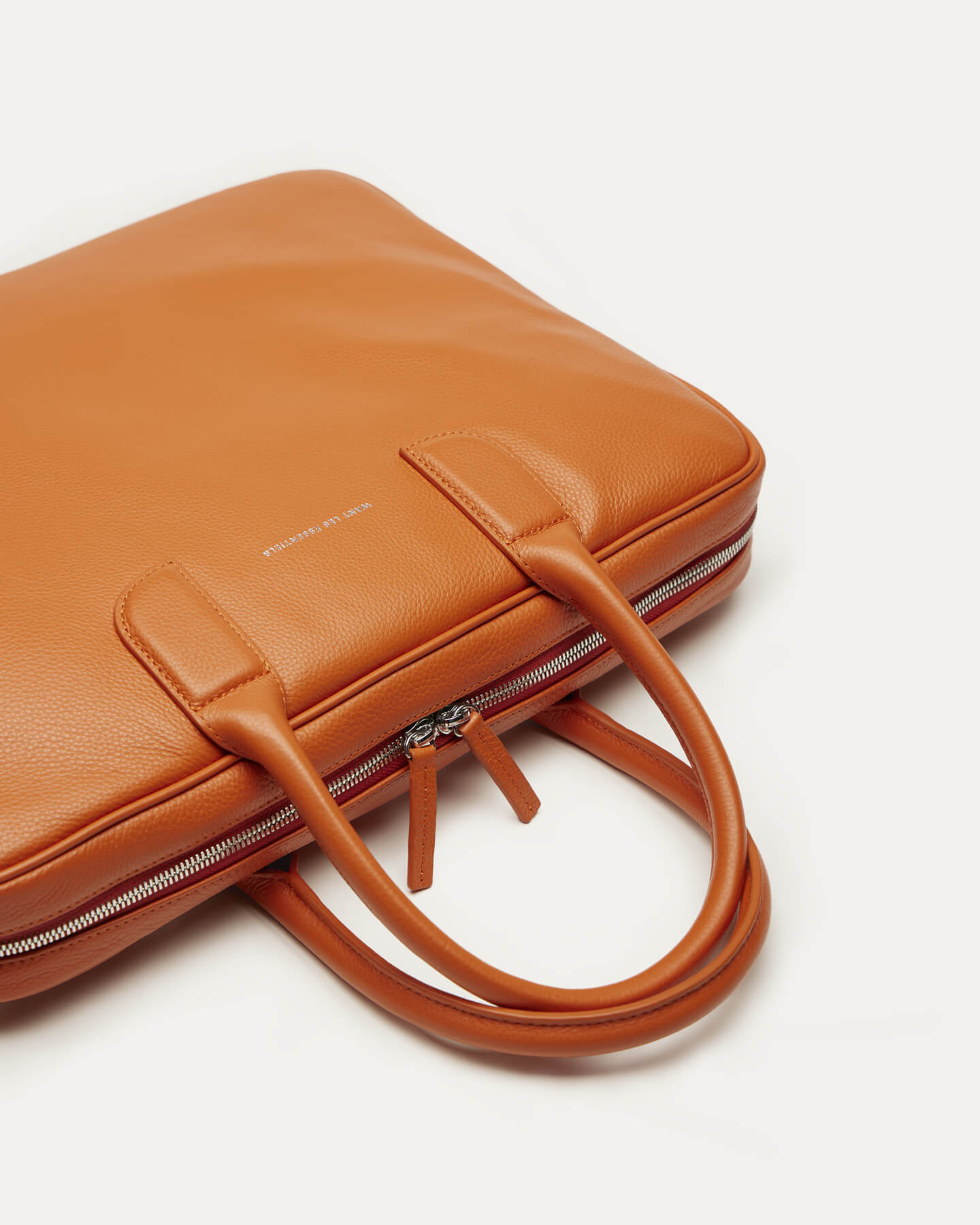 Lesage Pebble-Grained Leather Computer Bag