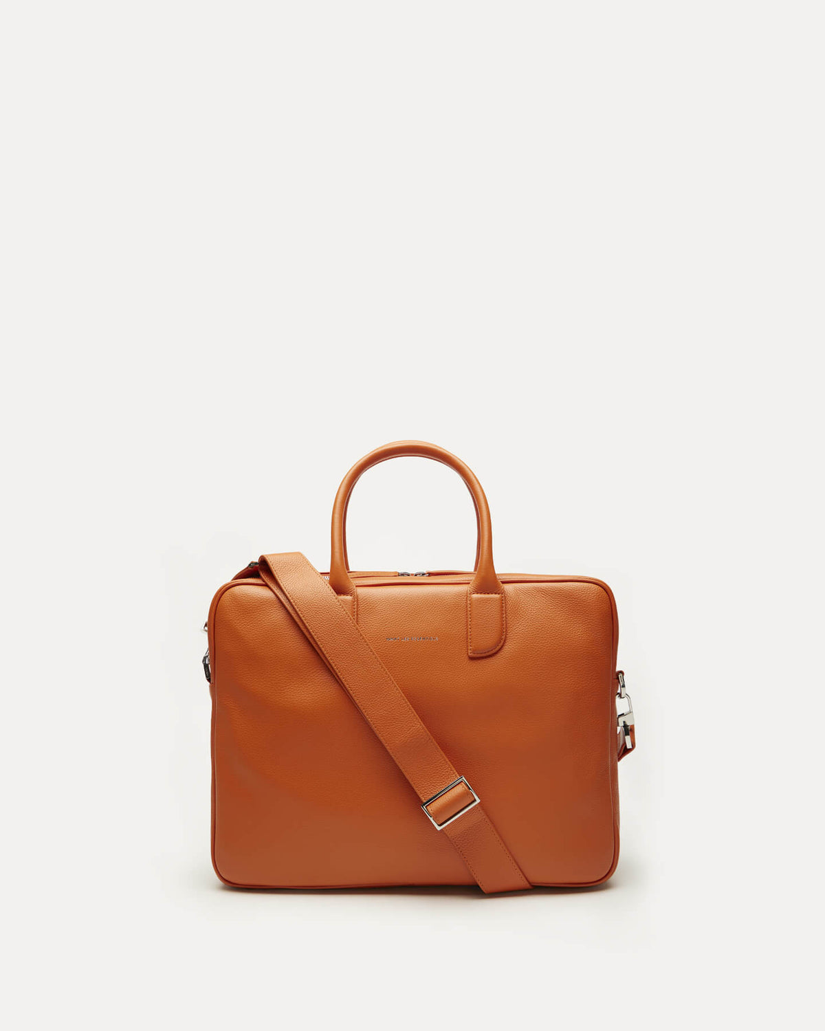 Lesage Pebble-Grained Leather Computer Bag