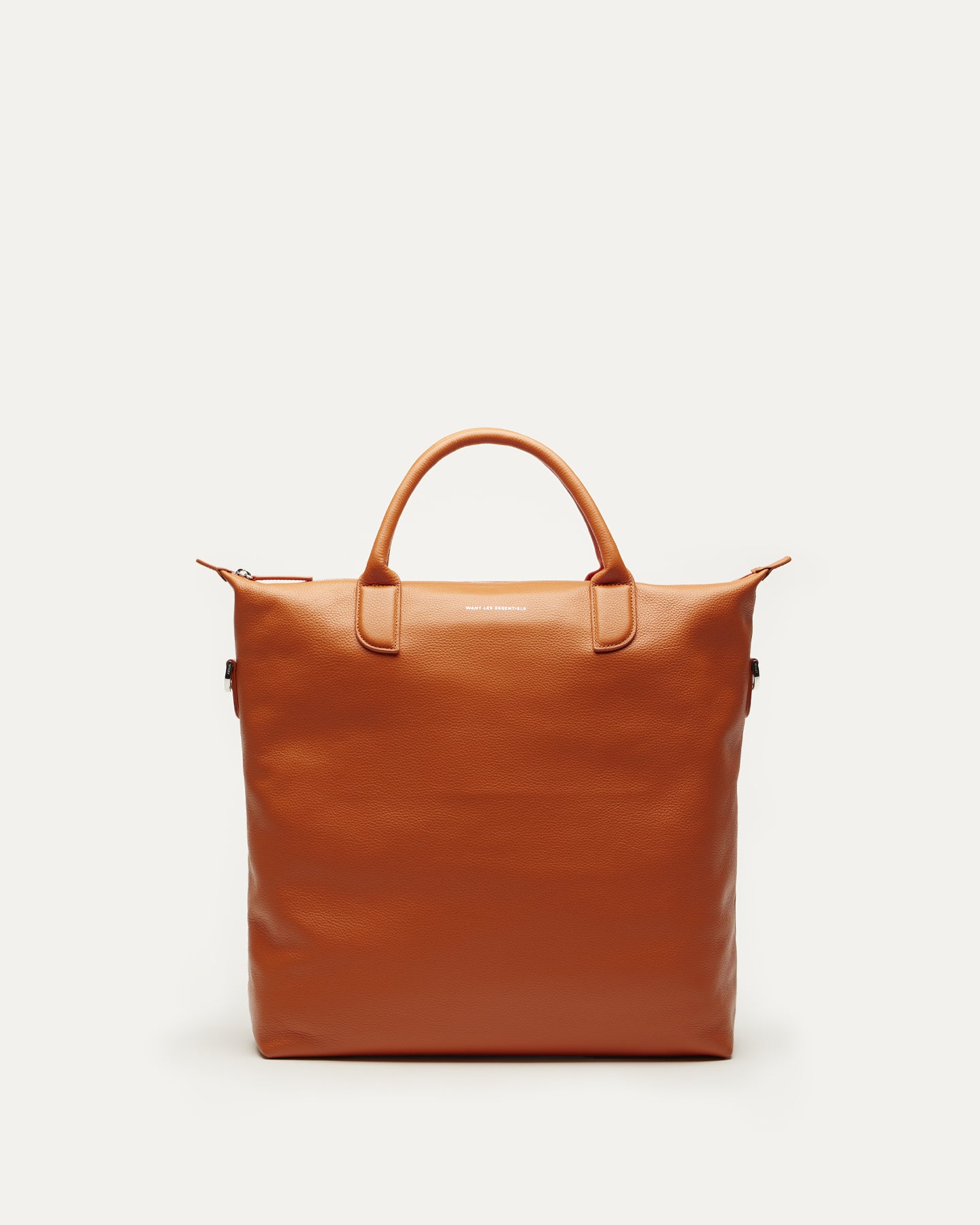 WANT Les Essentiels Leather canvas top tote