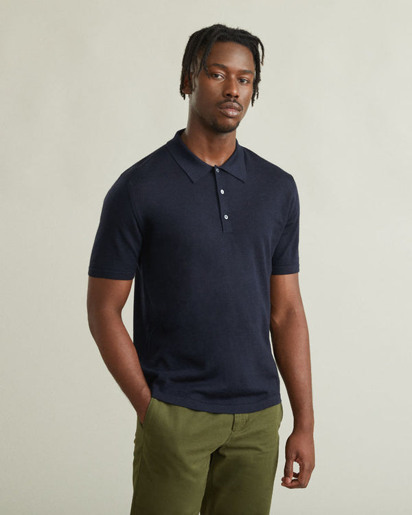 Loreto Wool Cashmere Blend Polo