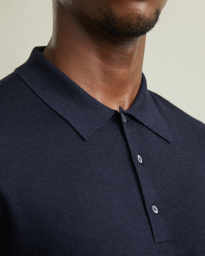 Loreto Wool Cashmere Blend Polo