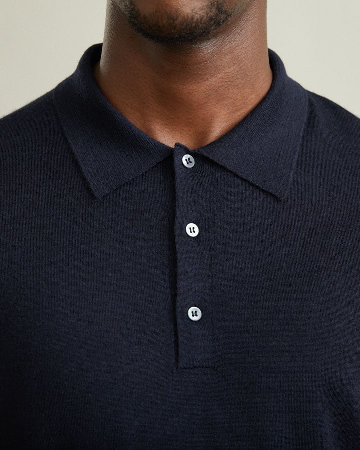 Loreto Wool Cashmere Blend Polo