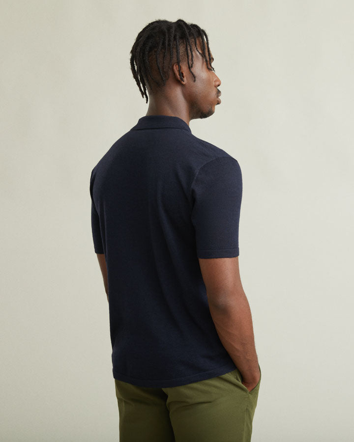 Loreto Wool Cashmere Blend Polo