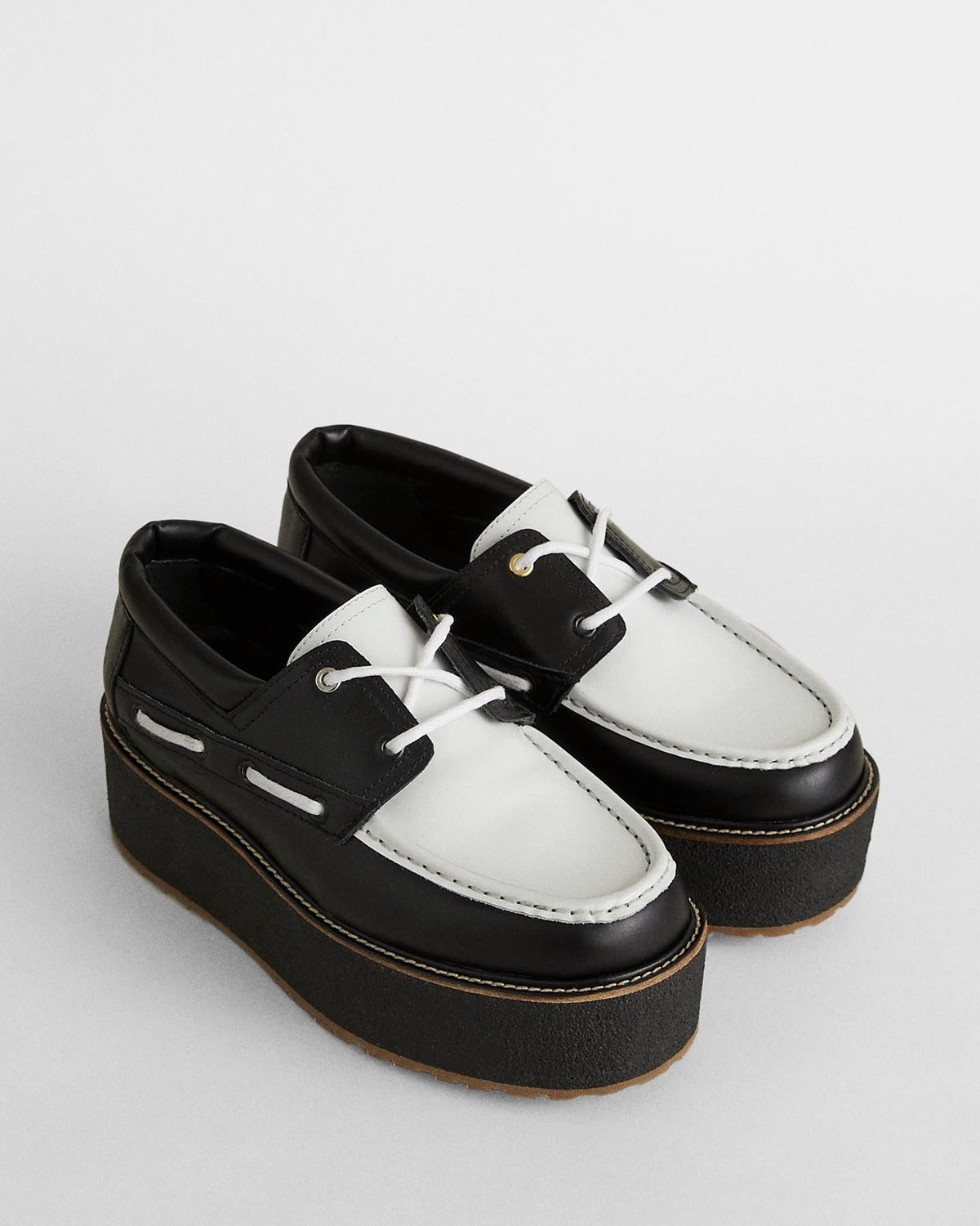 Chaussures bateau Rapson en cuir et coton WANT ORGANIC®