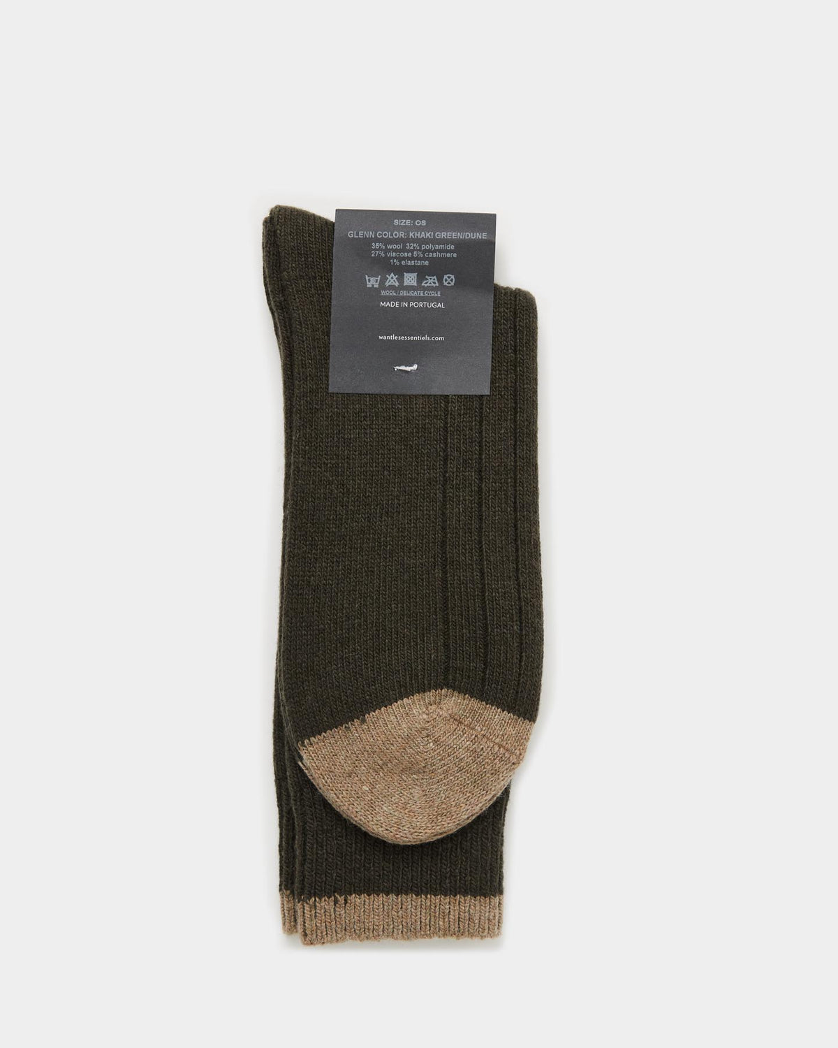 Glenn Wide Rib Long Socks