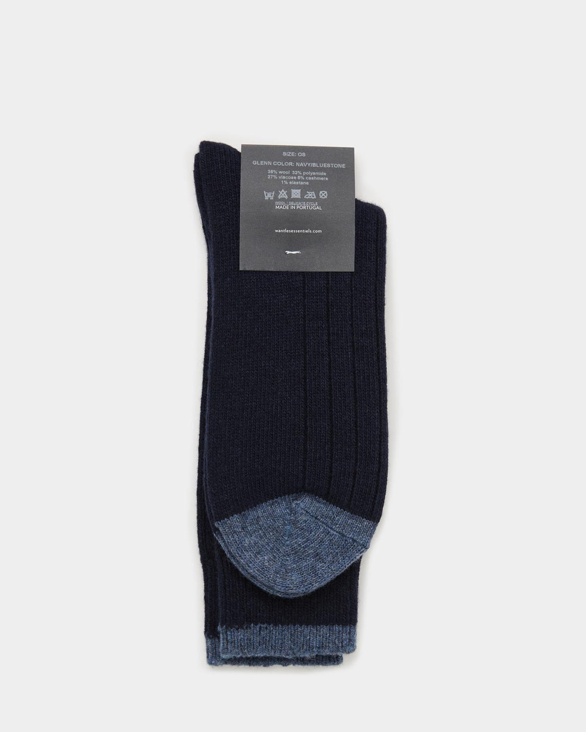 Glenn Wide Rib Long Socks