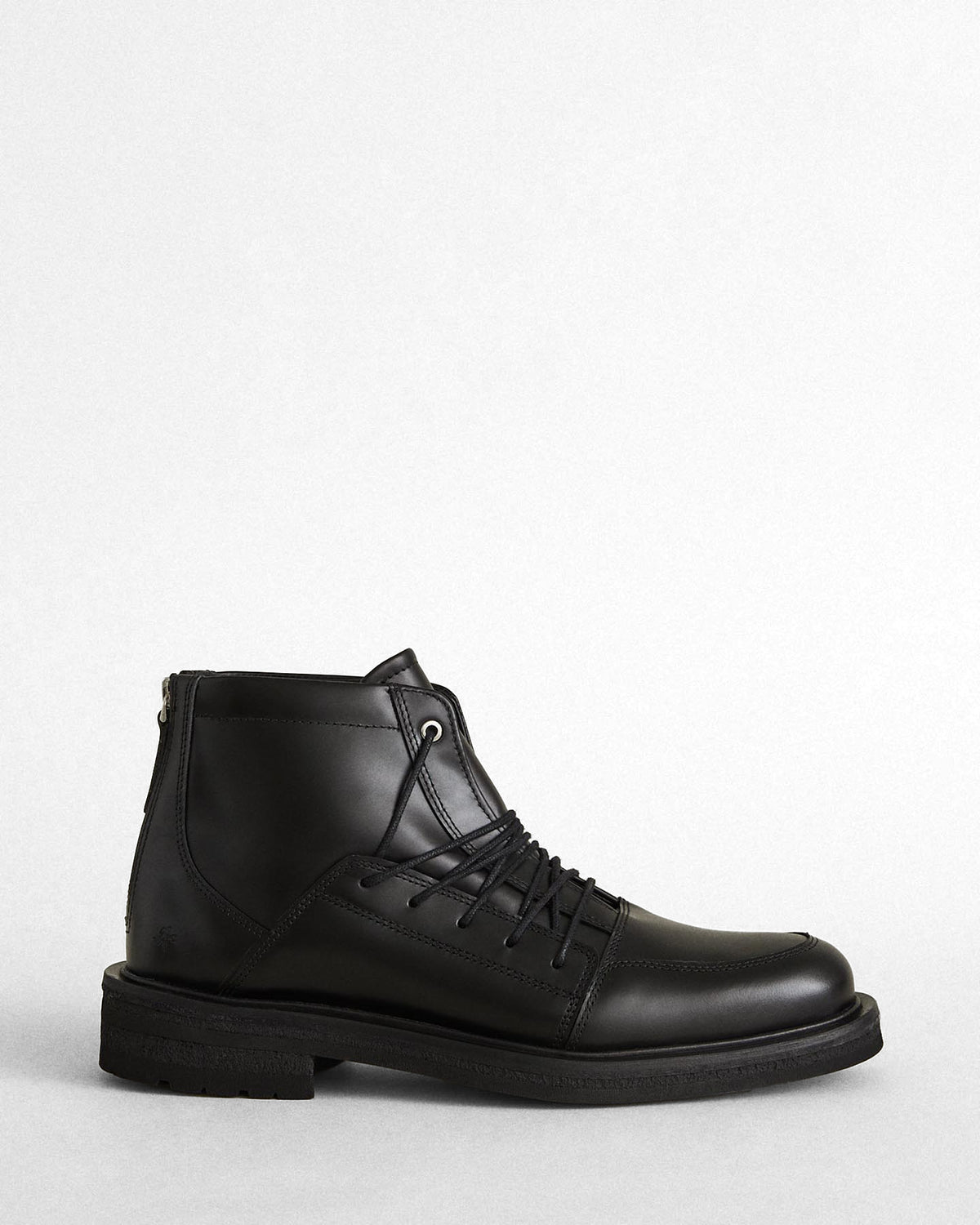 Eriksson Crepe Sole Leather Combat Boot