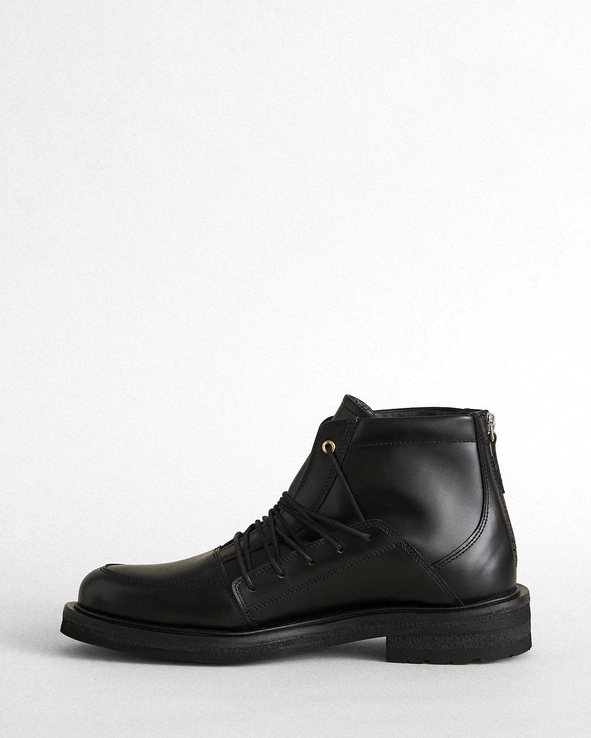 Eriksson Crepe Sole Leather Combat Boot
